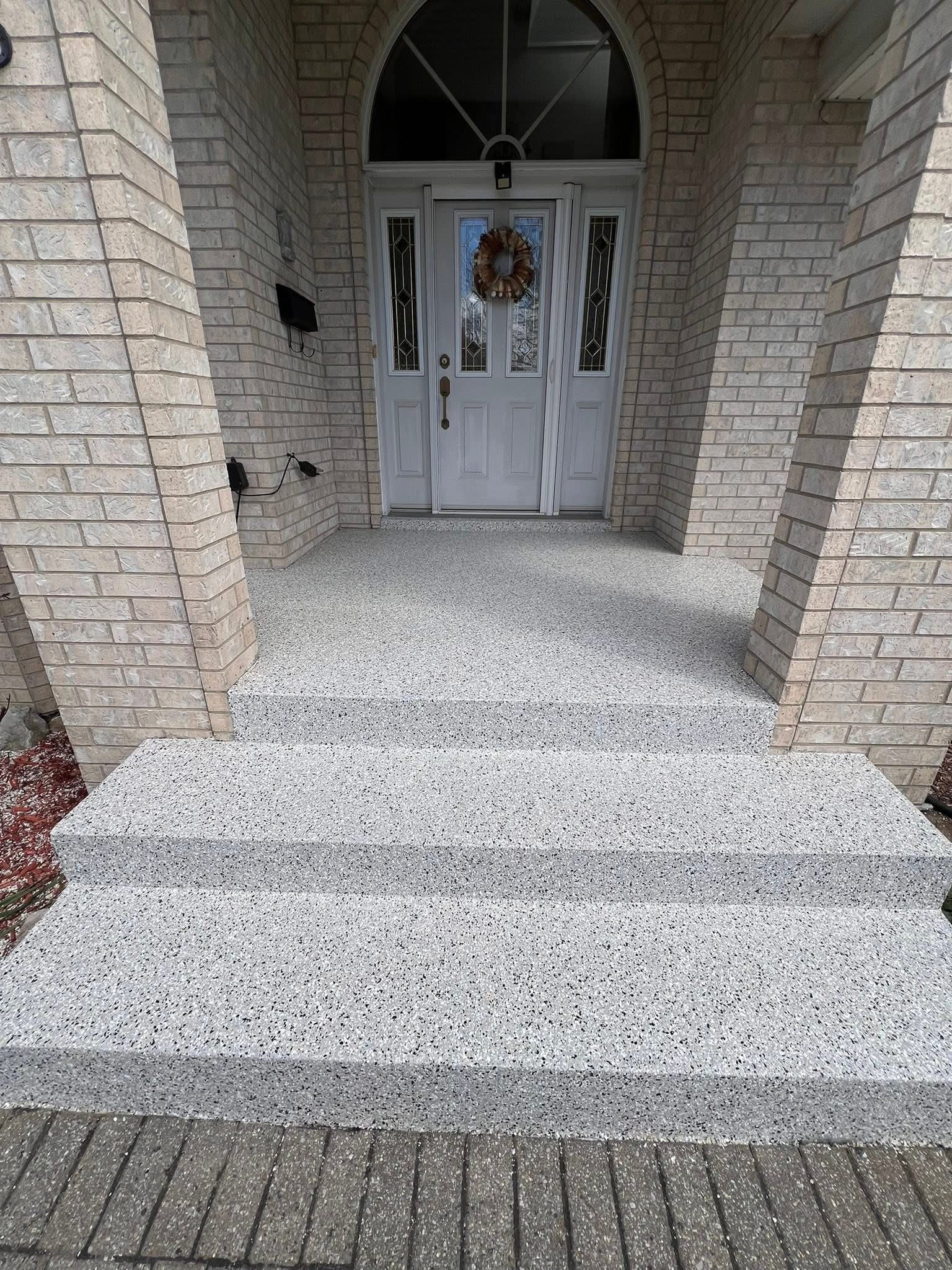 Commercial Quartz Coating System flake quartz epoxy system Windsor Ontario
