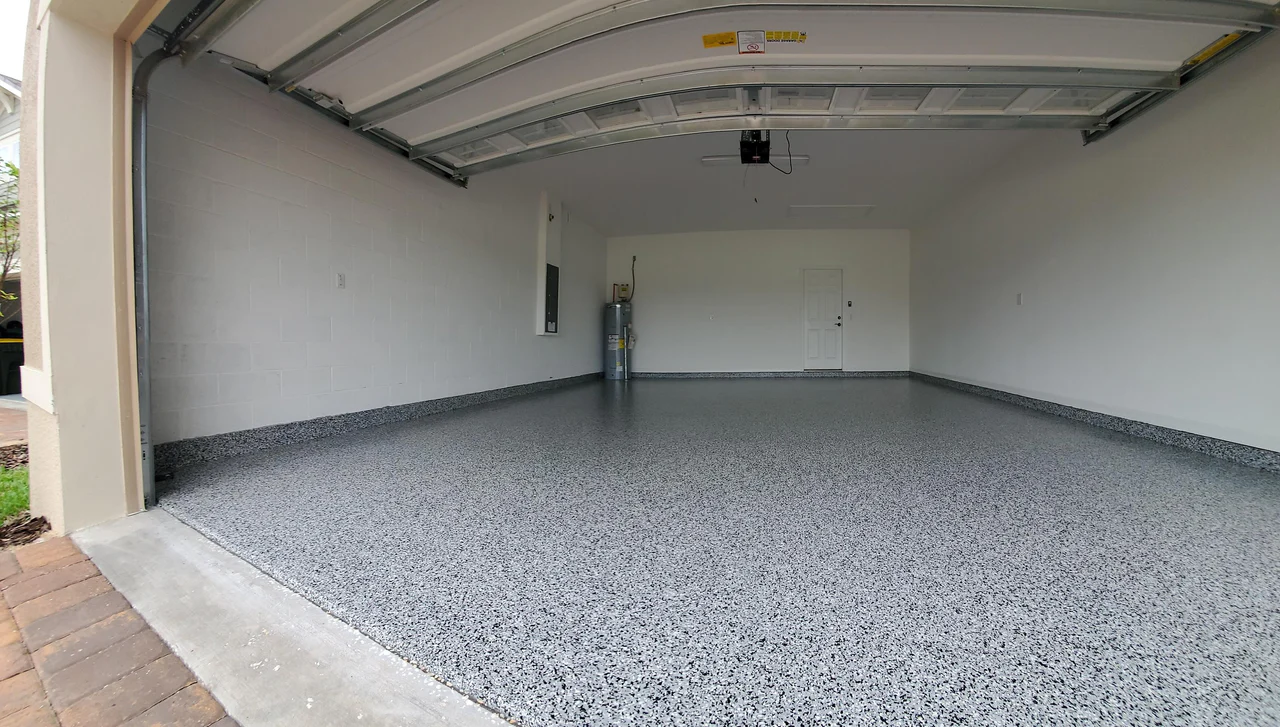 Modern Flake Concrete Coating flake quartz epoxy system Windsor Ontario