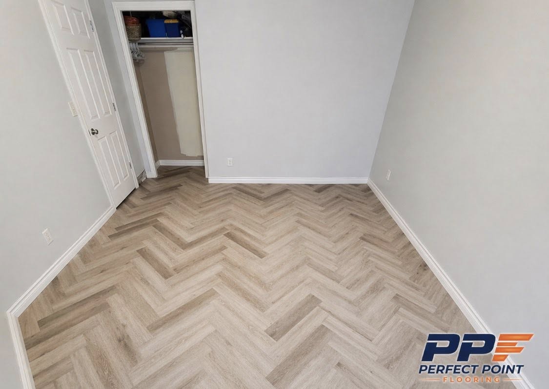 Residential Vinyl Flooring vinyl flooring installation in Windsor Ontario home