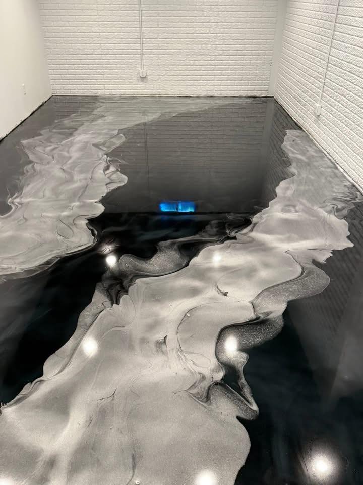 Luxury Marble Epoxy metallic epoxy floor finish Windsor Ontario