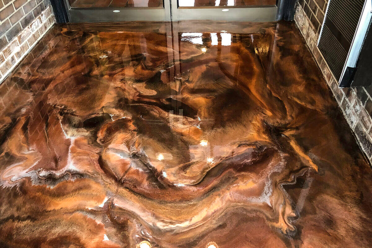 Luxury Marble Epoxy metallic epoxy floor finish Windsor Ontario